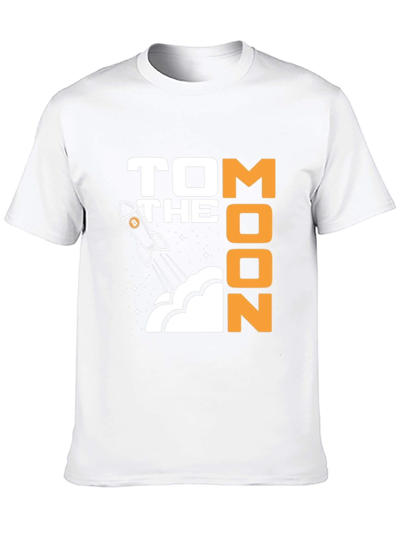 To the Moon Crypto T-Shirt - Bitcoin Rocket Graphic Tee