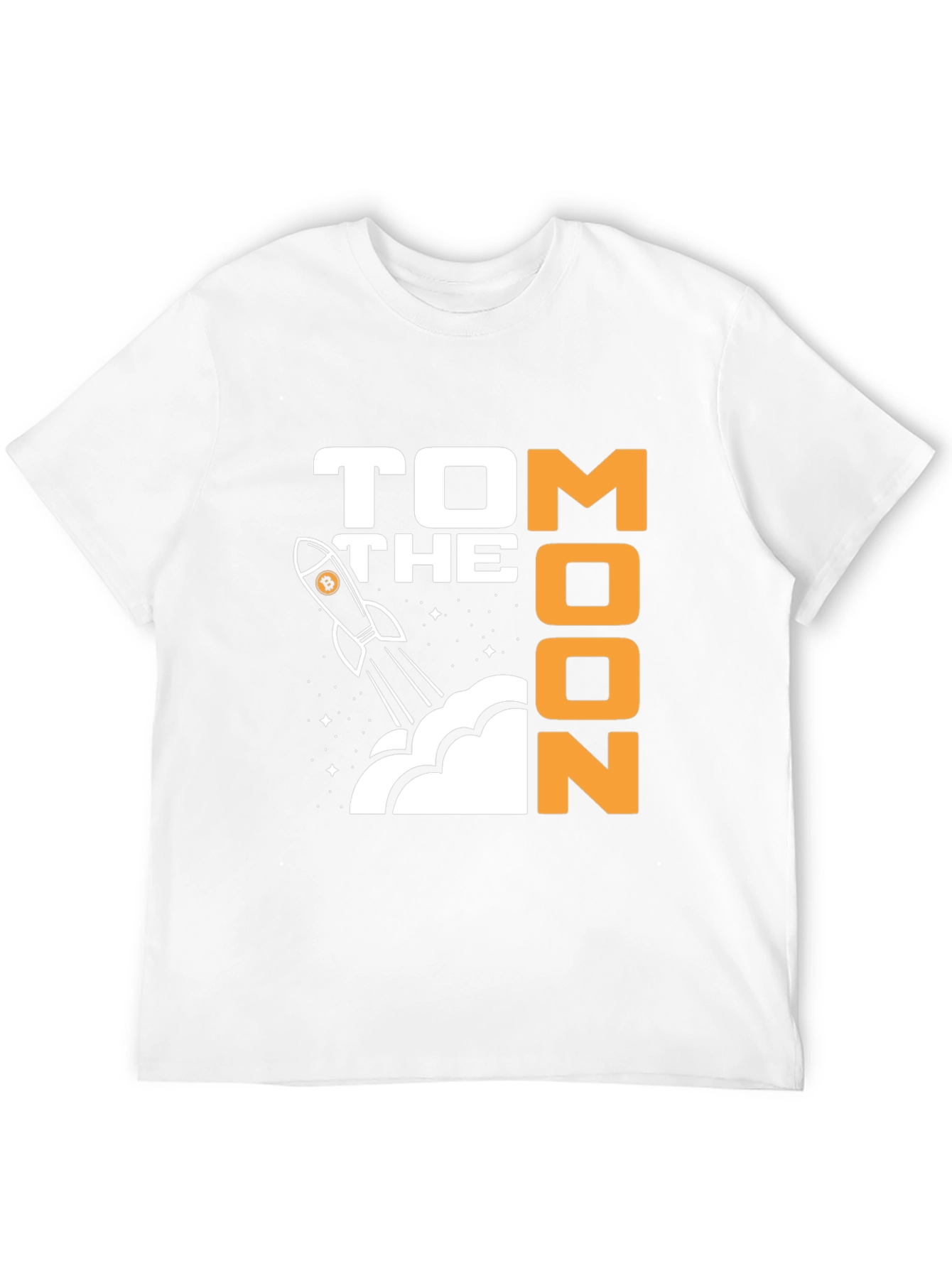 To the Moon Crypto T-Shirt - Bitcoin Rocket Graphic Tee