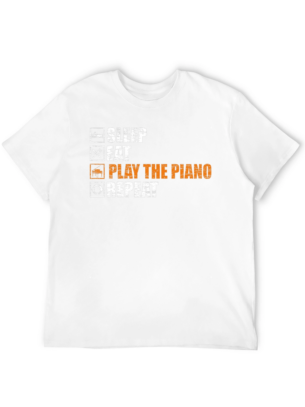 Sleep Eat Play Piano Repeat T-Shirt