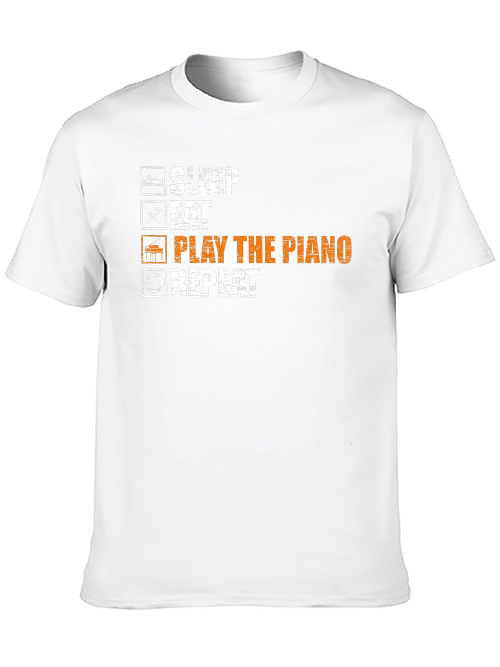 Sleep Eat Play Piano Repeat T-Shirt