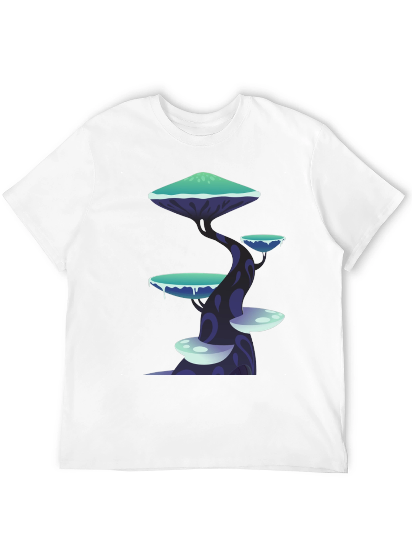 Fantasy Mushroom Tree Graphic Tee