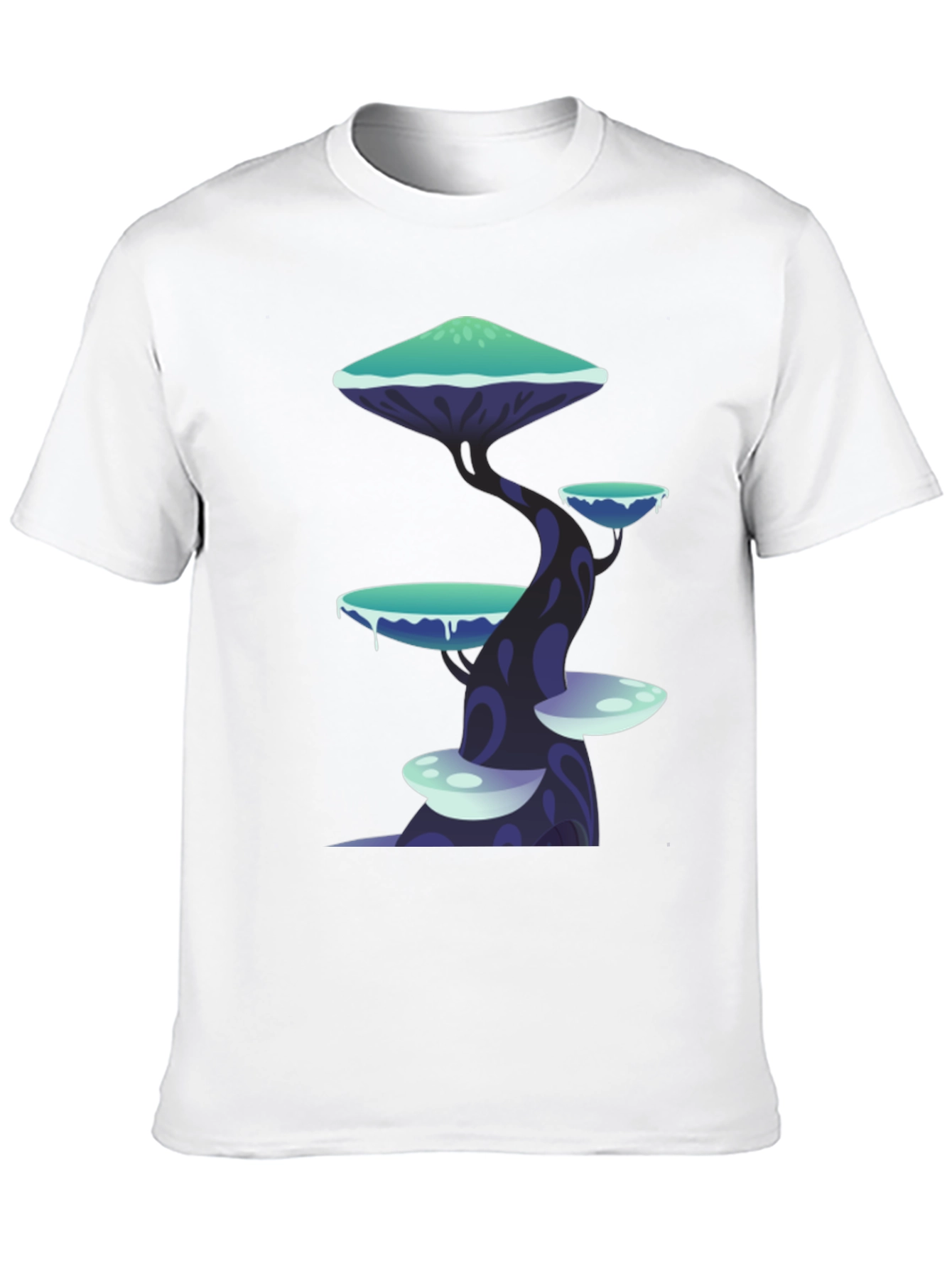 Fantasy Mushroom Tree Graphic Tee