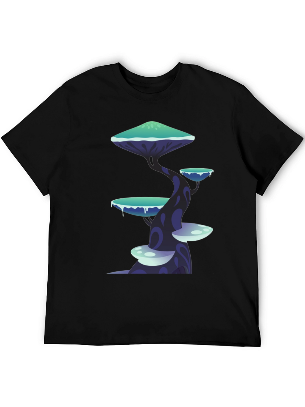 Fantasy Mushroom Tree Graphic Tee