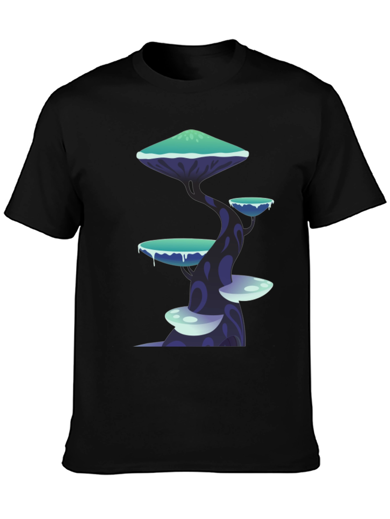 Fantasy Mushroom Tree Graphic Tee