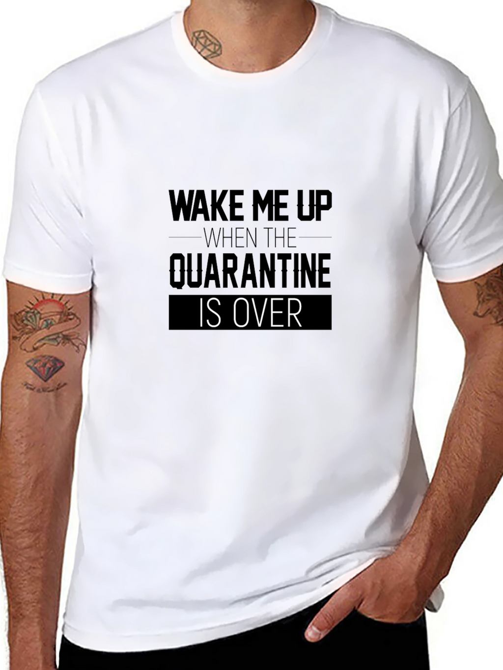 Quarantine Over Graphic T-Shirt - Wake Me Up Tee