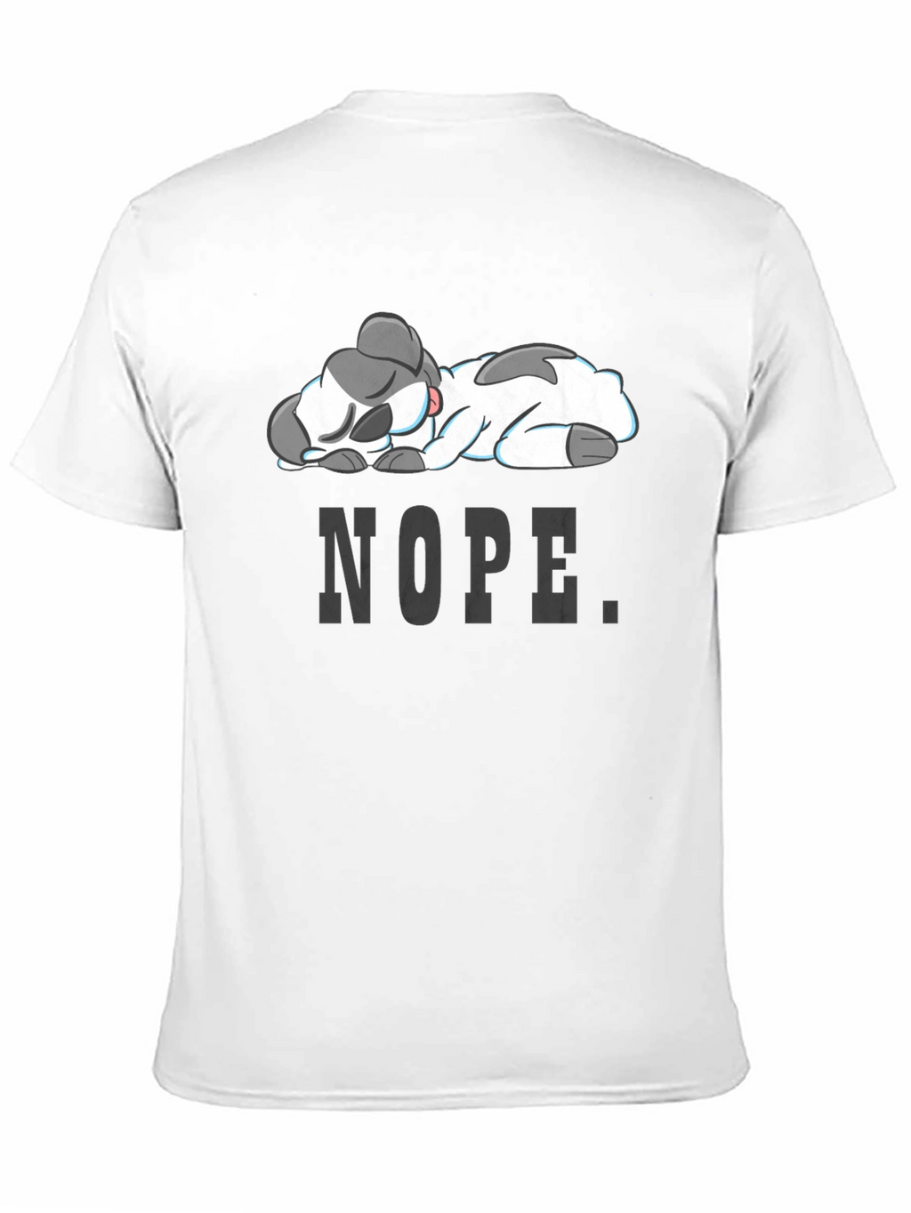 Nope Lazy Cow Graphic Tee - Soft Cotton Blend