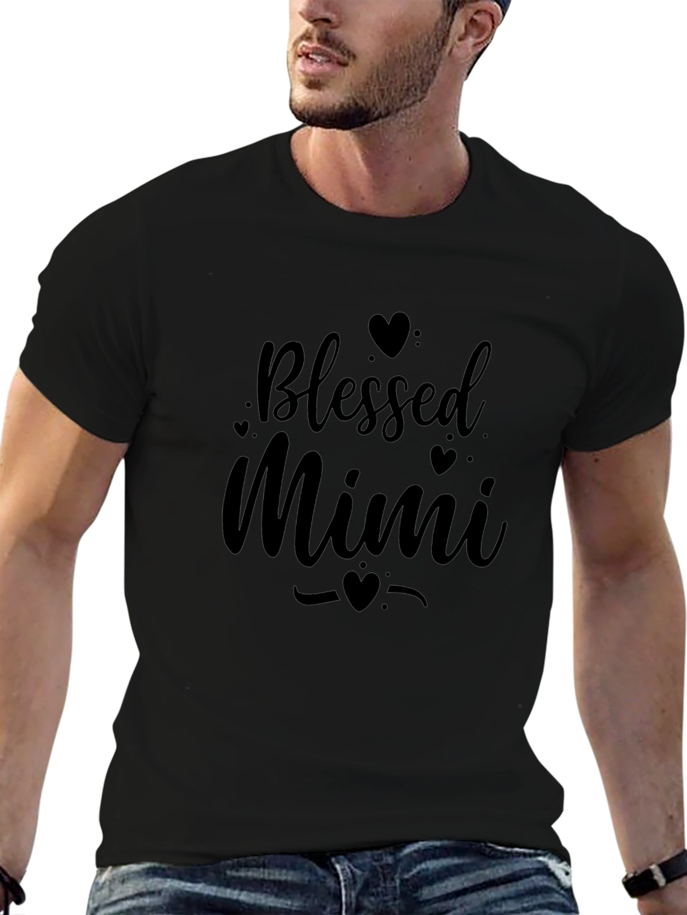 Blessed Mimi Black Graphic Tee
