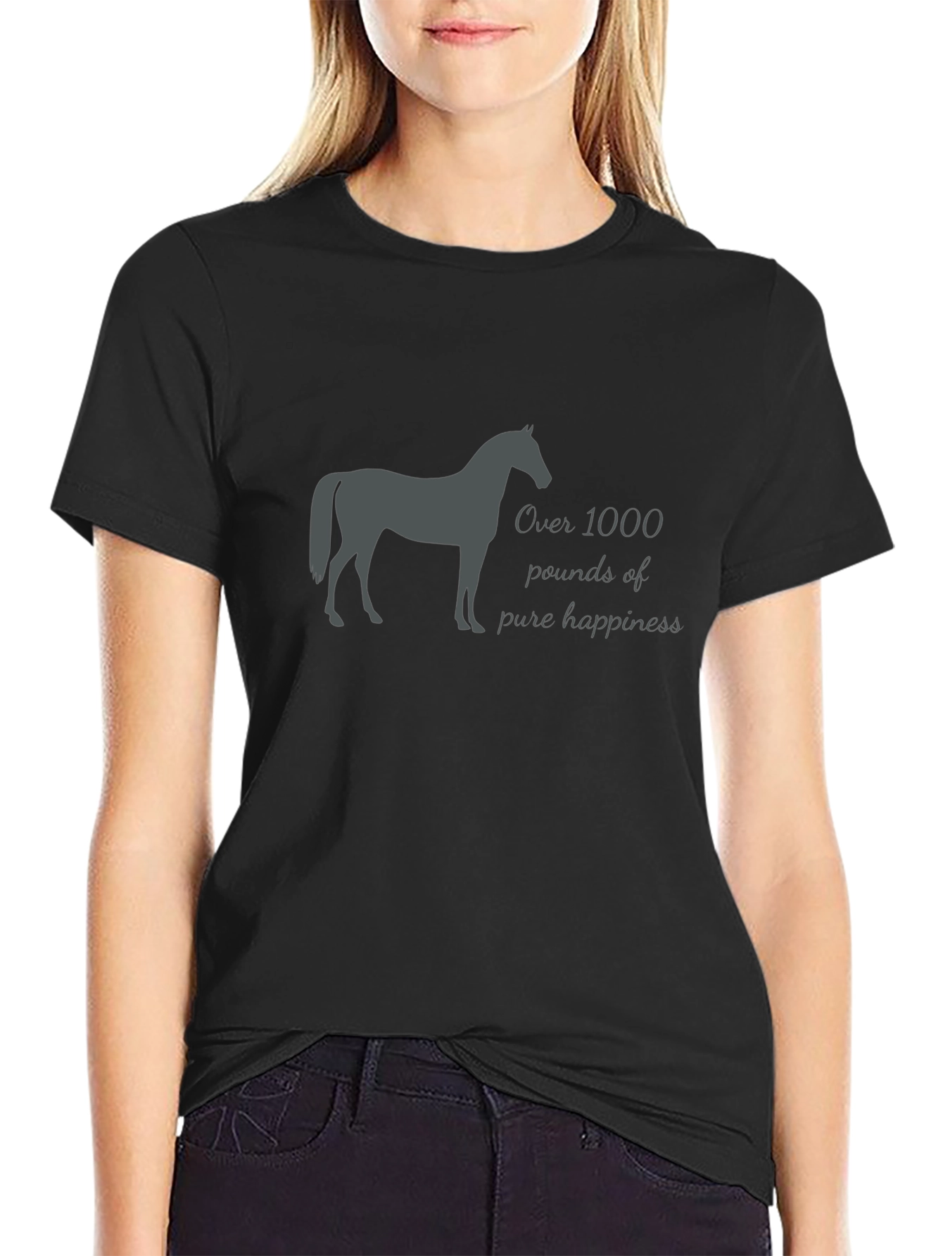 Horse Lover T-Shirt: Over 1000 Pounds of Happiness