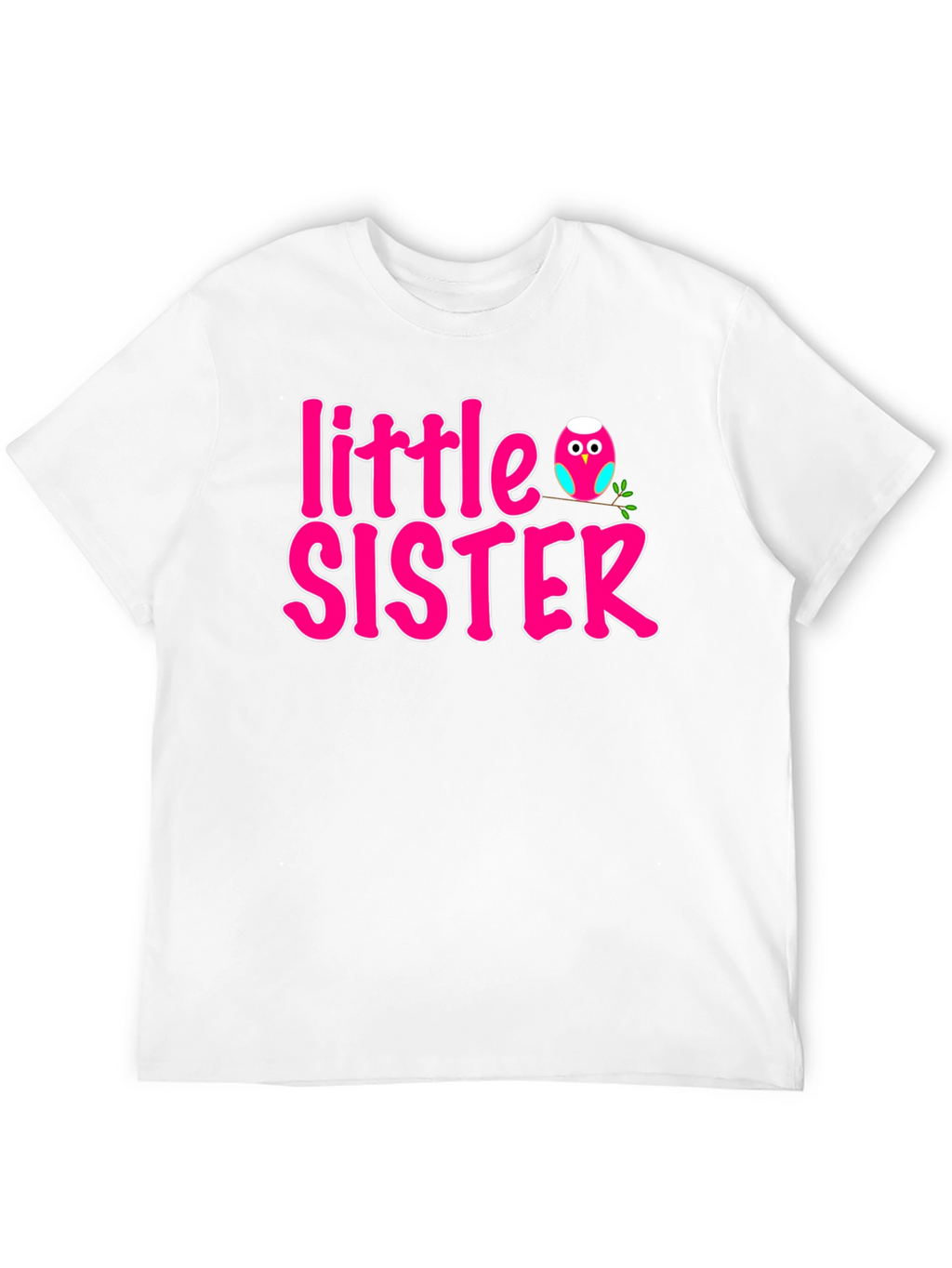 Little Sister Pink Owl T-Shirt