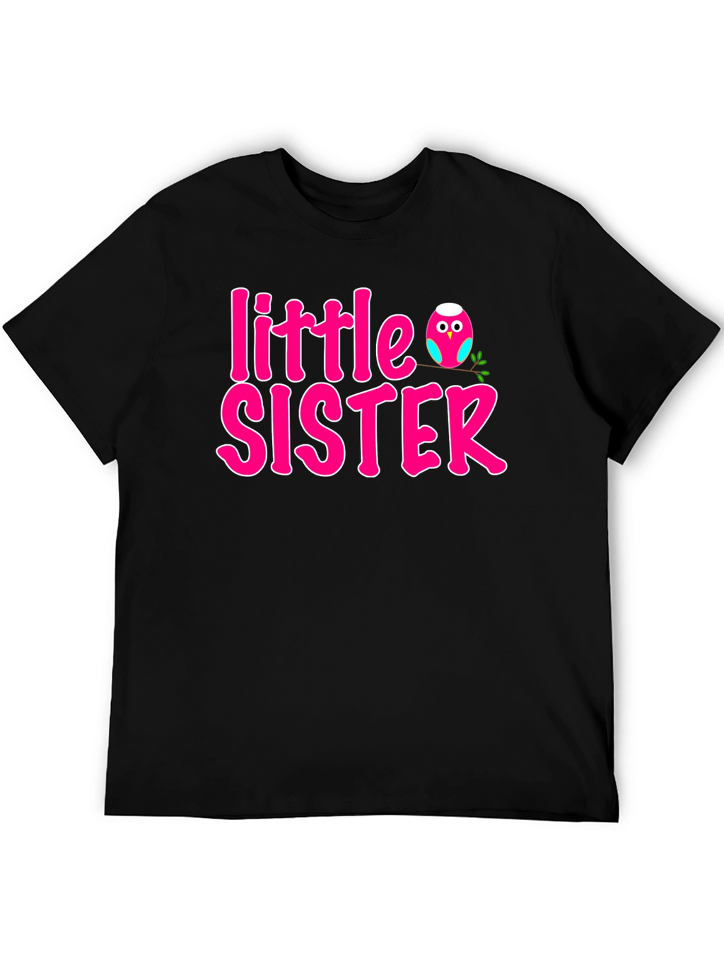 Little Sister Pink Owl T-Shirt