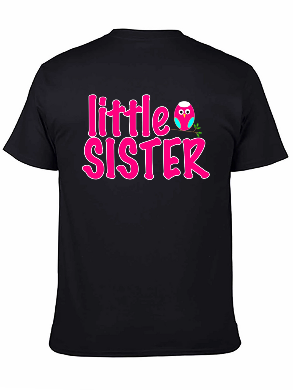 Little Sister Pink Owl T-Shirt