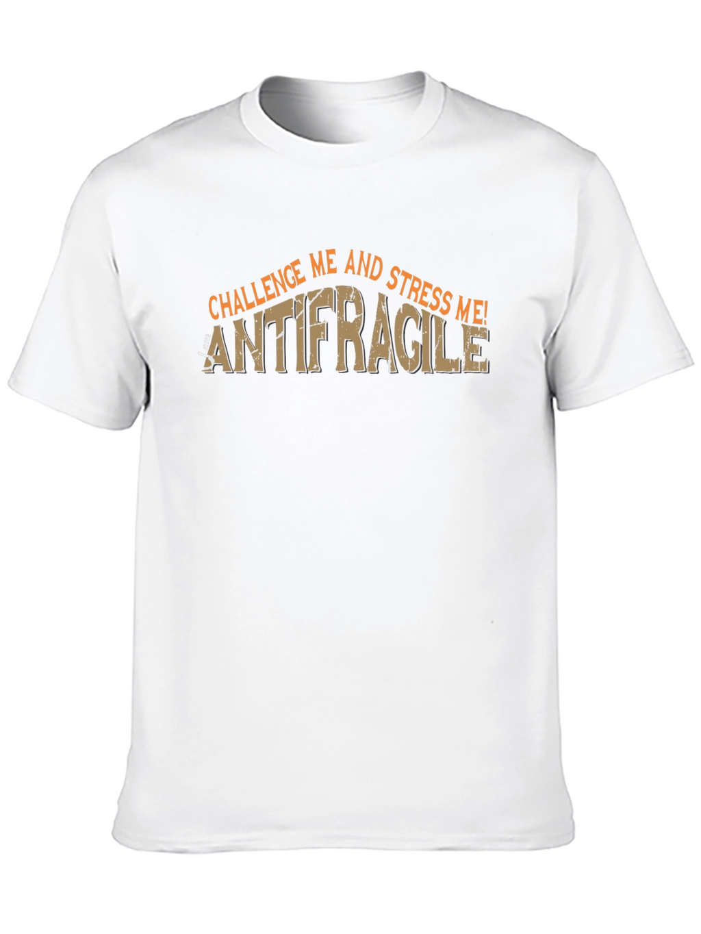 Antifragile Challenge Me! Mens Black Graphic T-Shirt