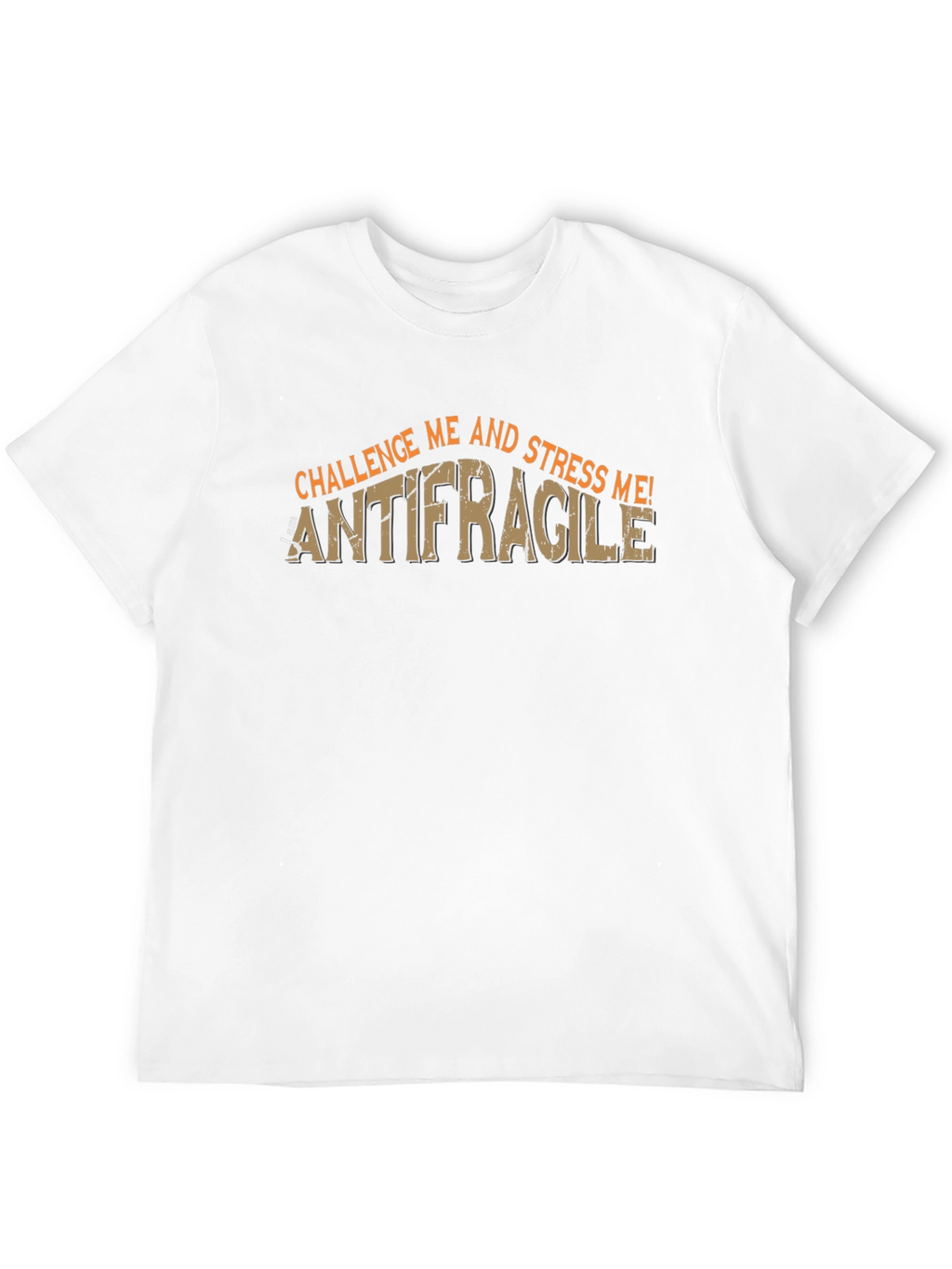 Antifragile Challenge Me! Mens Black Graphic T-Shirt
