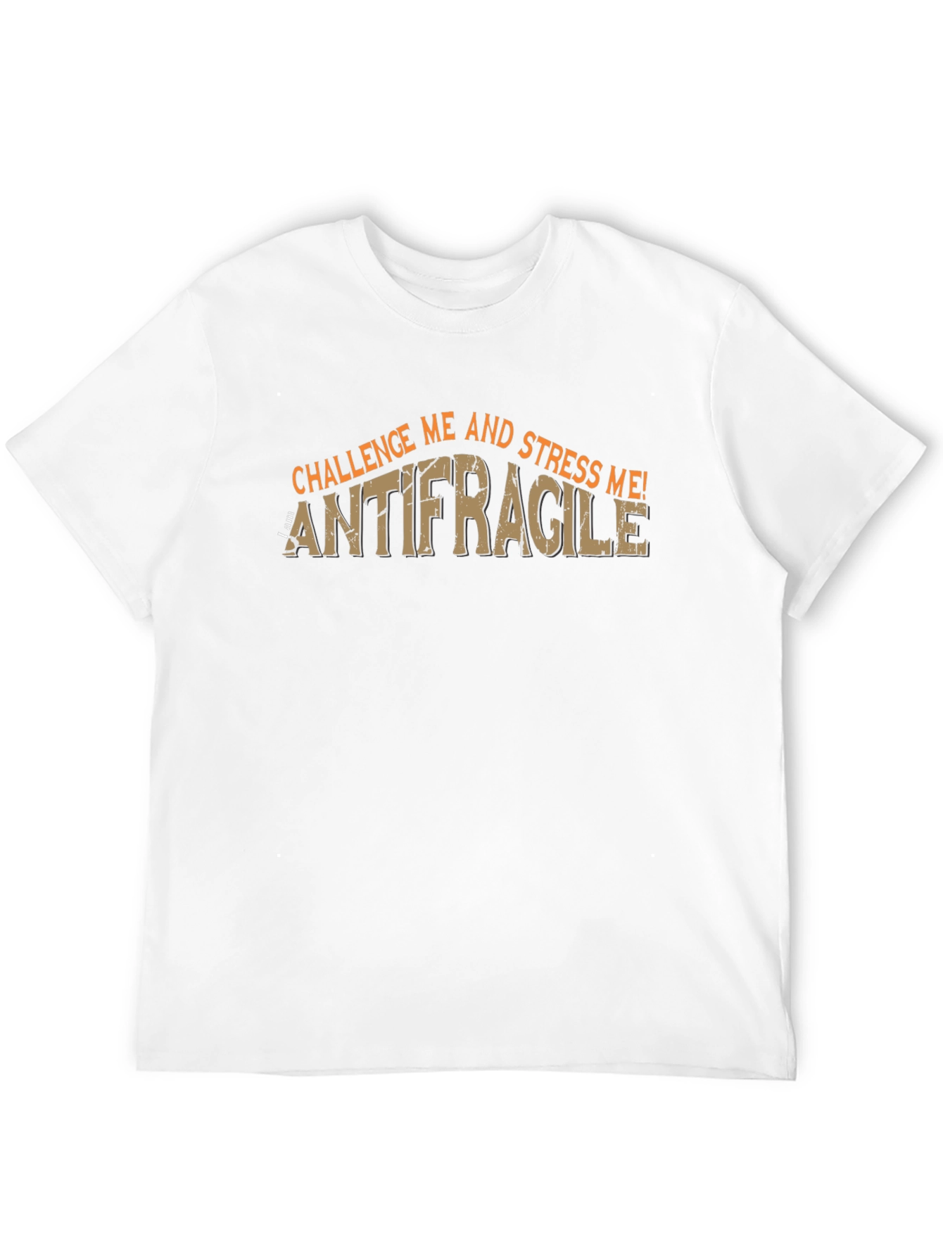 Antifragile Challenge Me! Mens Black Graphic T-Shirt