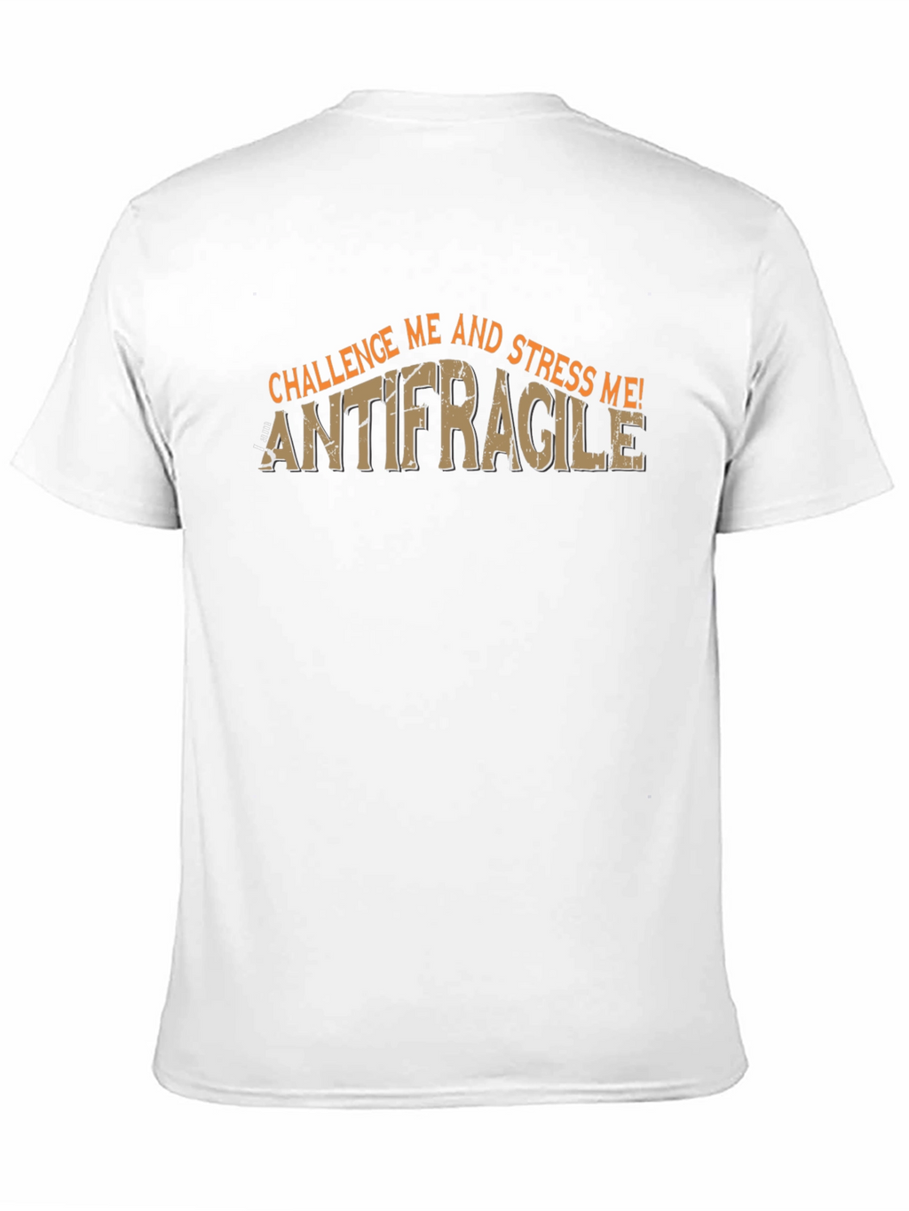 Antifragile Challenge Me! Mens Black Graphic T-Shirt