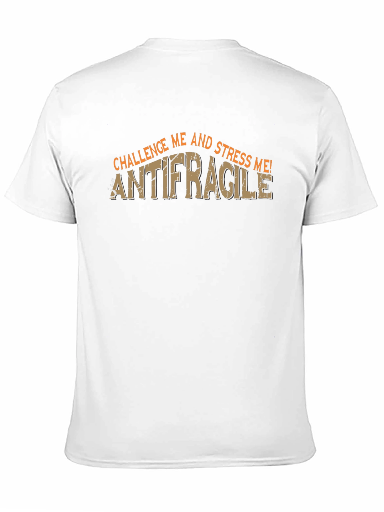 Antifragile Challenge Me! Mens Black Graphic T-Shirt