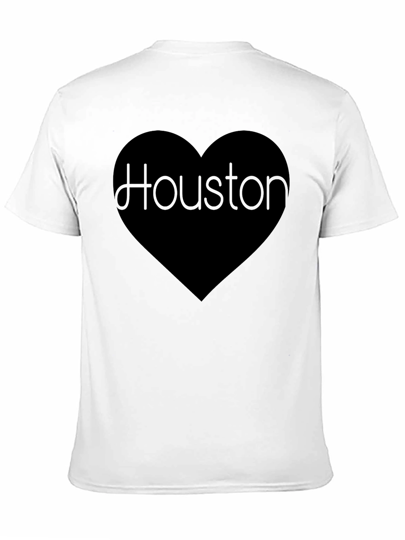 Houston Love Graphic Black T-Shirt