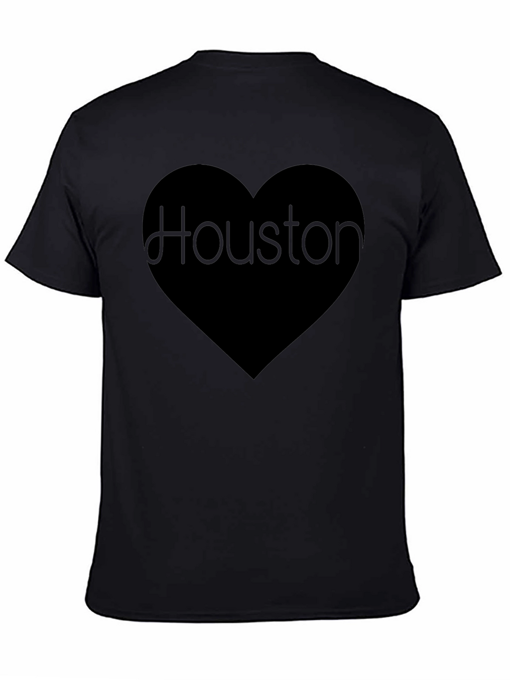 Houston Love Graphic Black T-Shirt