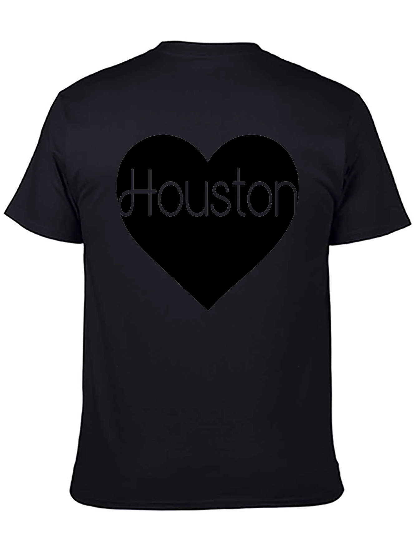 Houston Love Graphic Black T-Shirt