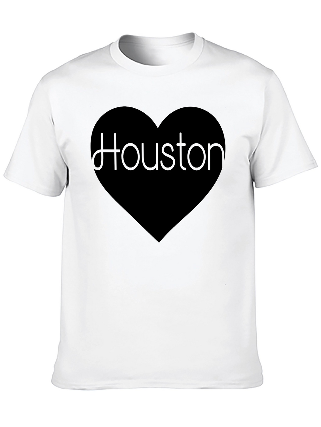 Houston Love Graphic Black T-Shirt