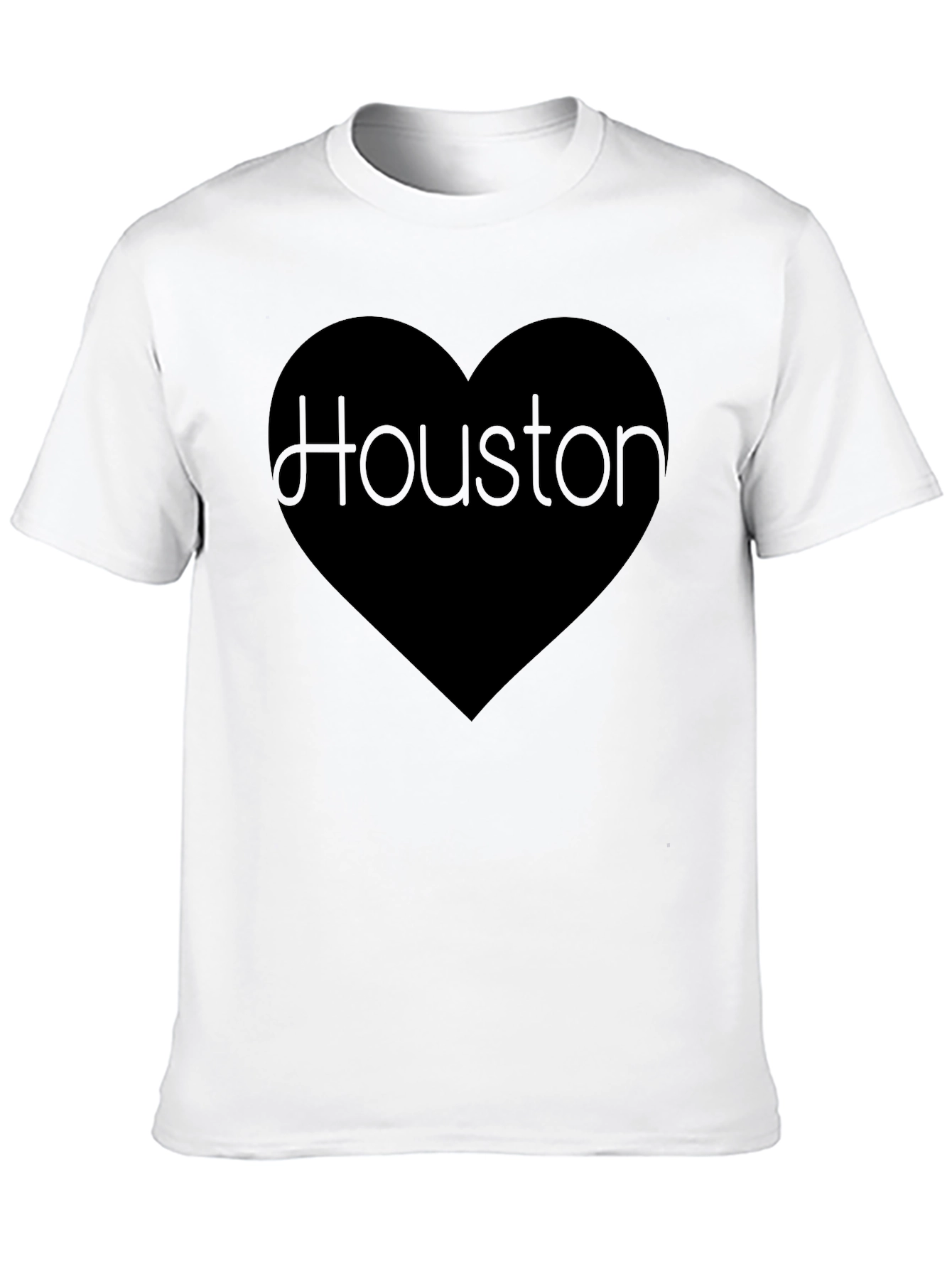 Houston Love Graphic Black T-Shirt