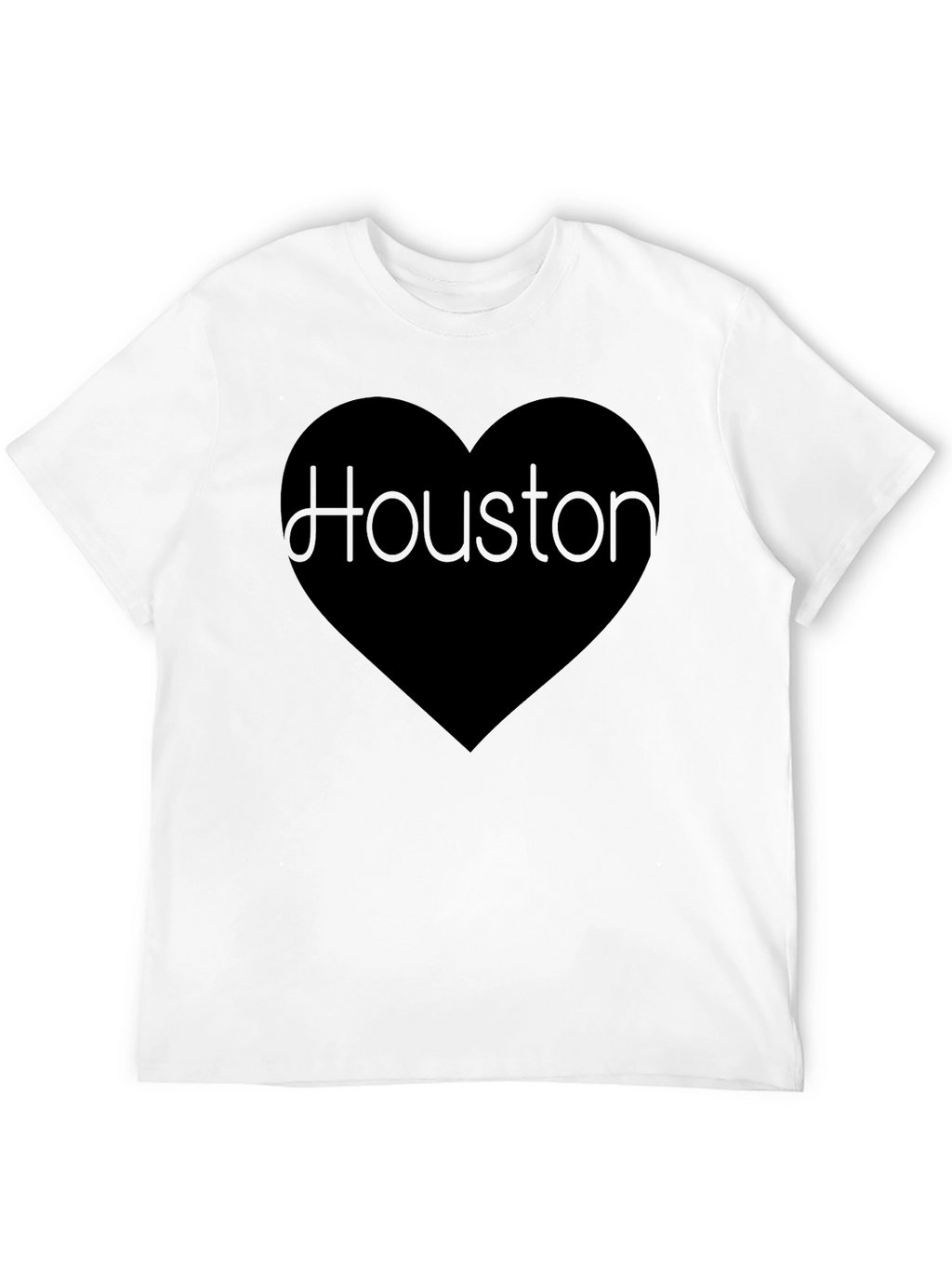 Houston Love Graphic Black T-Shirt