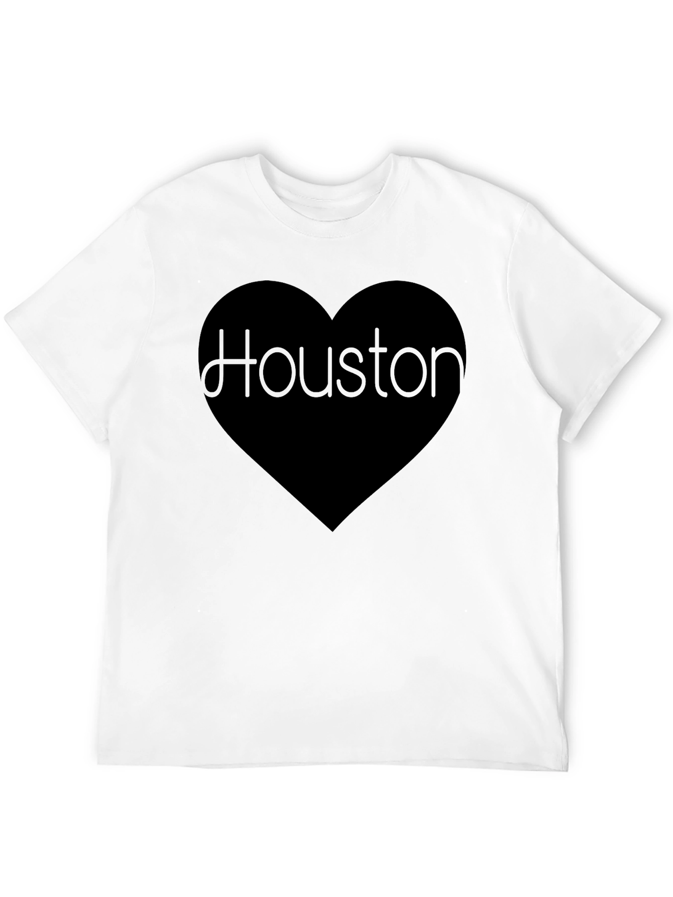 Houston Love Graphic Black T-Shirt