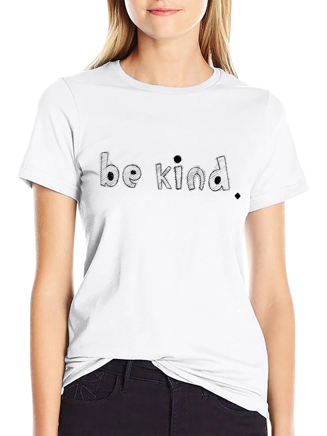 Be Kind Black T-Shirt - Positive Message Tee