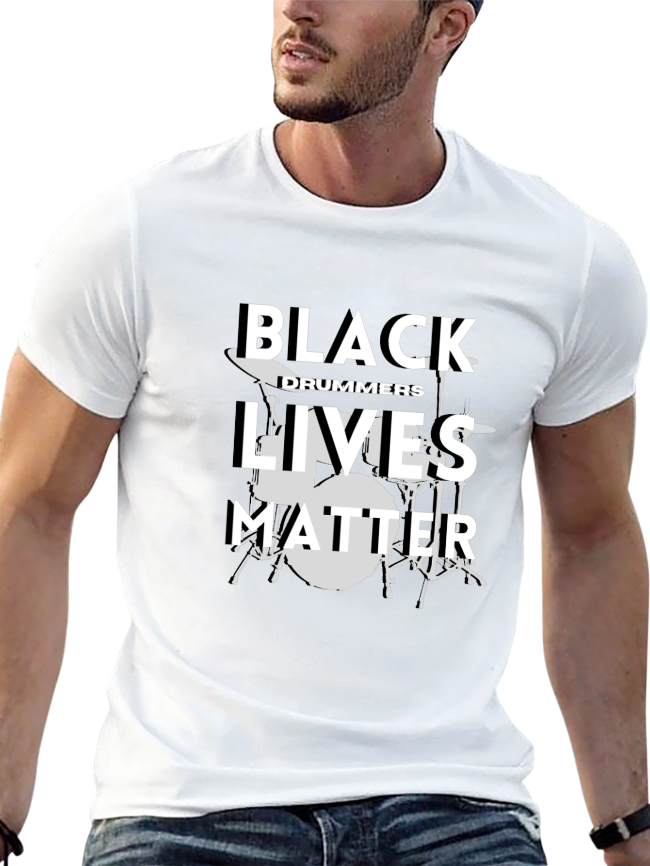 Black Drummers Lives Matter Graphic Tee