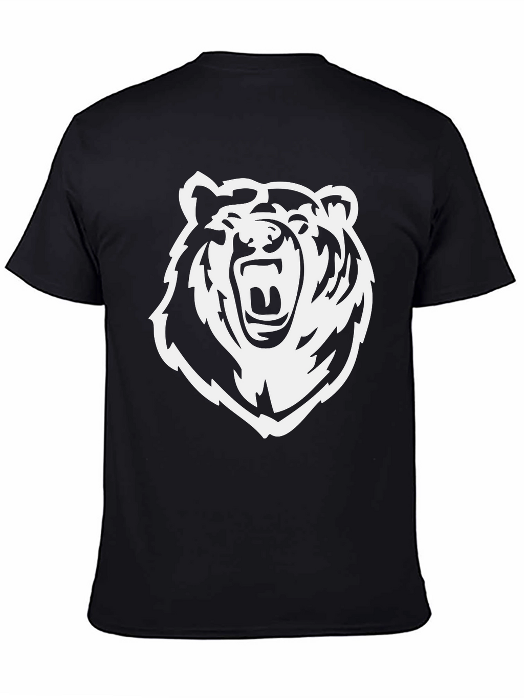 Roaring Bear Graphic Tee - Bold Black T-Shirt