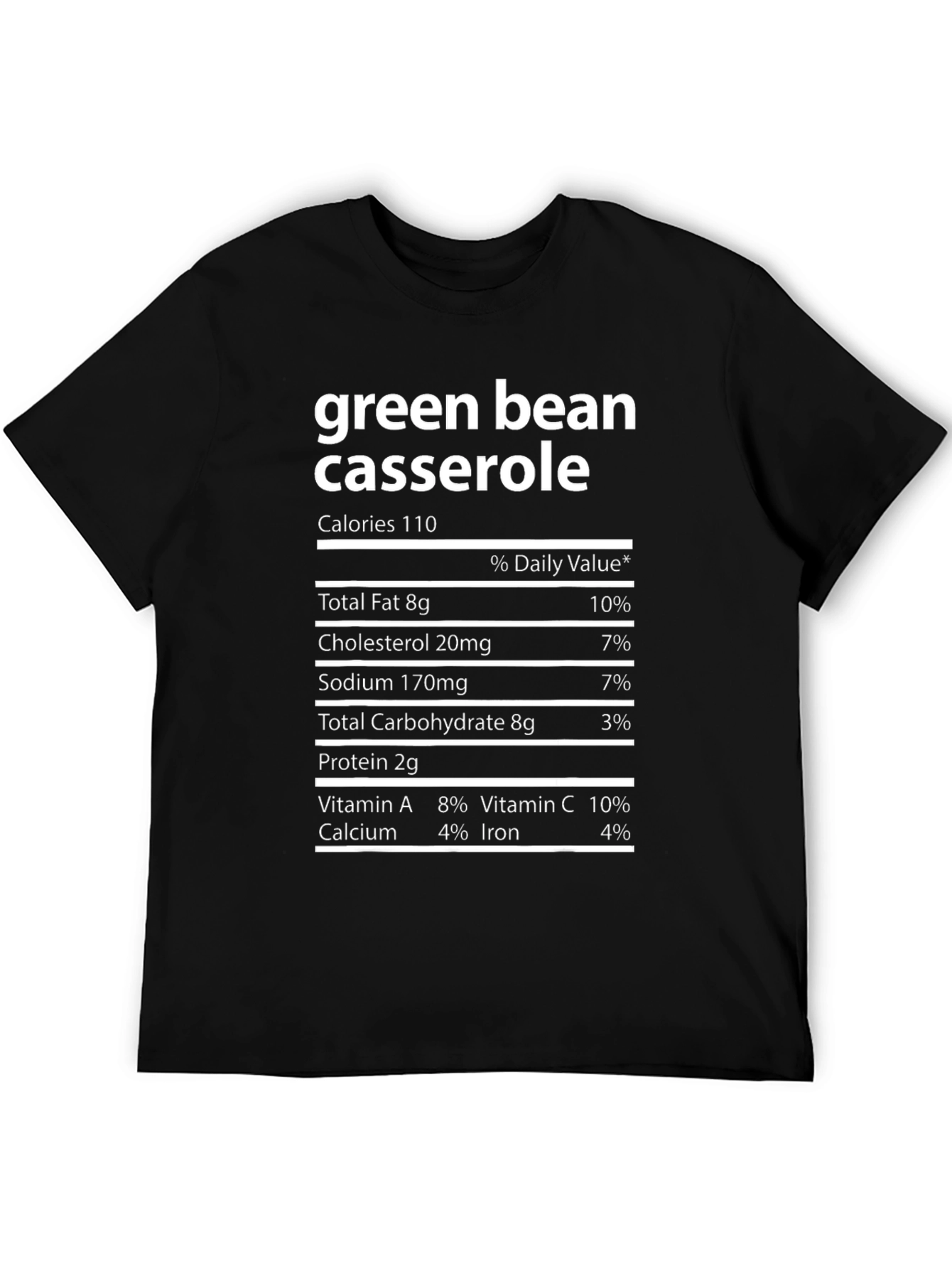 Green Bean Casserole Nutrition Facts T-Shirt