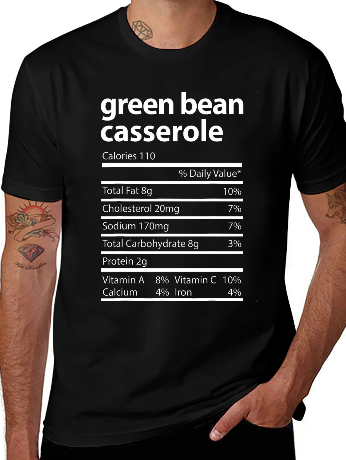 Green Bean Casserole Nutrition Facts T-Shirt