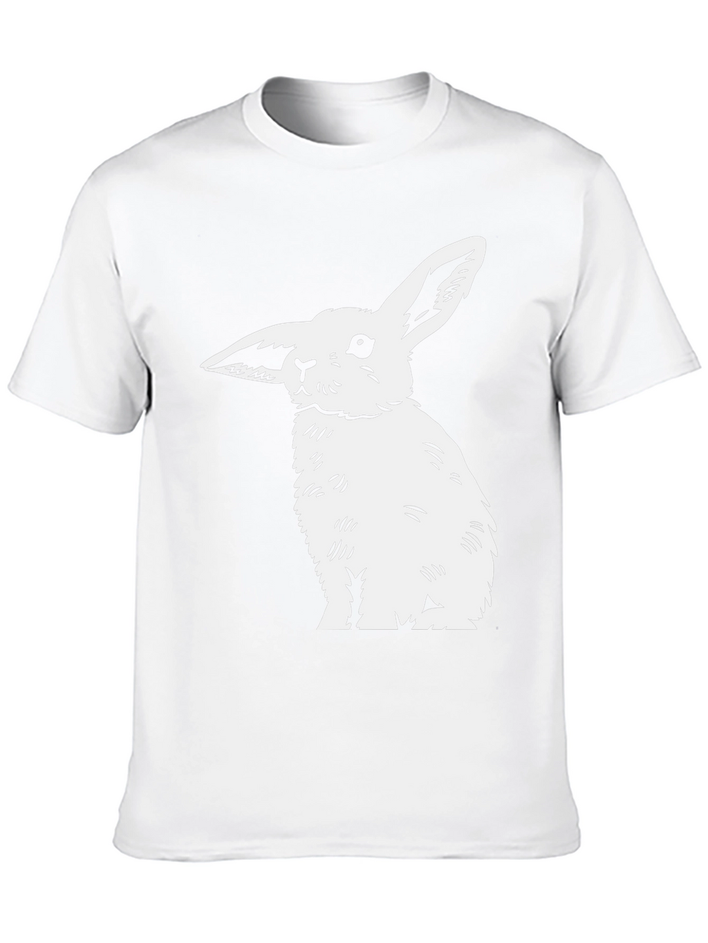 Black Rabbit Graphic Tee - Mens Casual Top