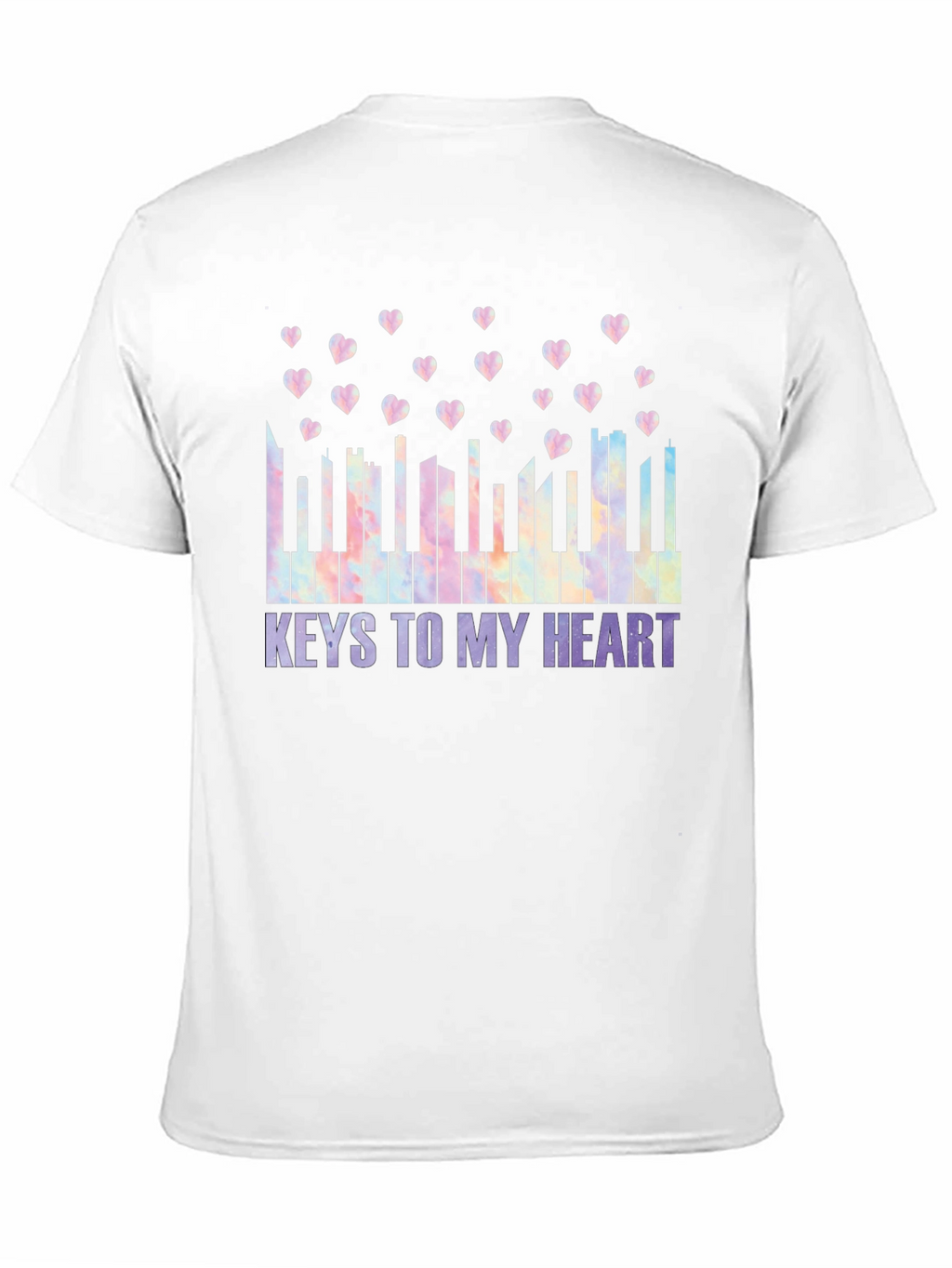 Keys To My Heart Tie-Dye Piano T-Shirt