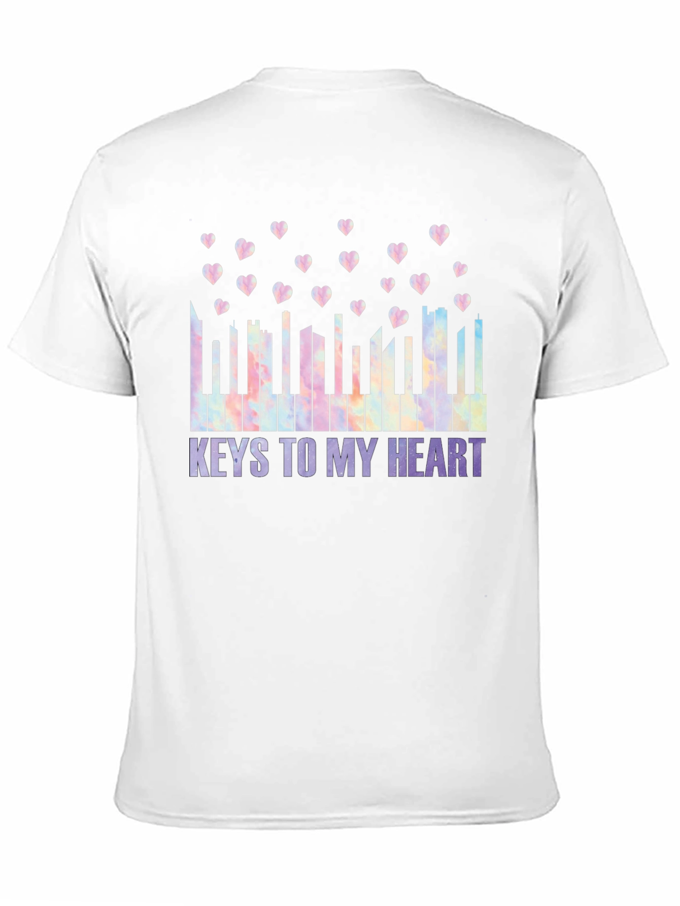 Keys To My Heart Tie-Dye Piano T-Shirt