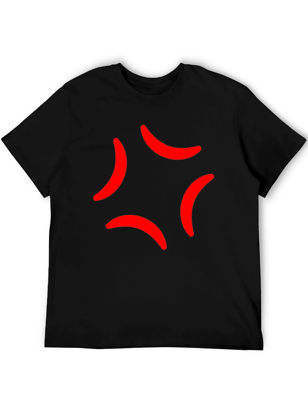 Anger Mark Emoji Black T-Shirt