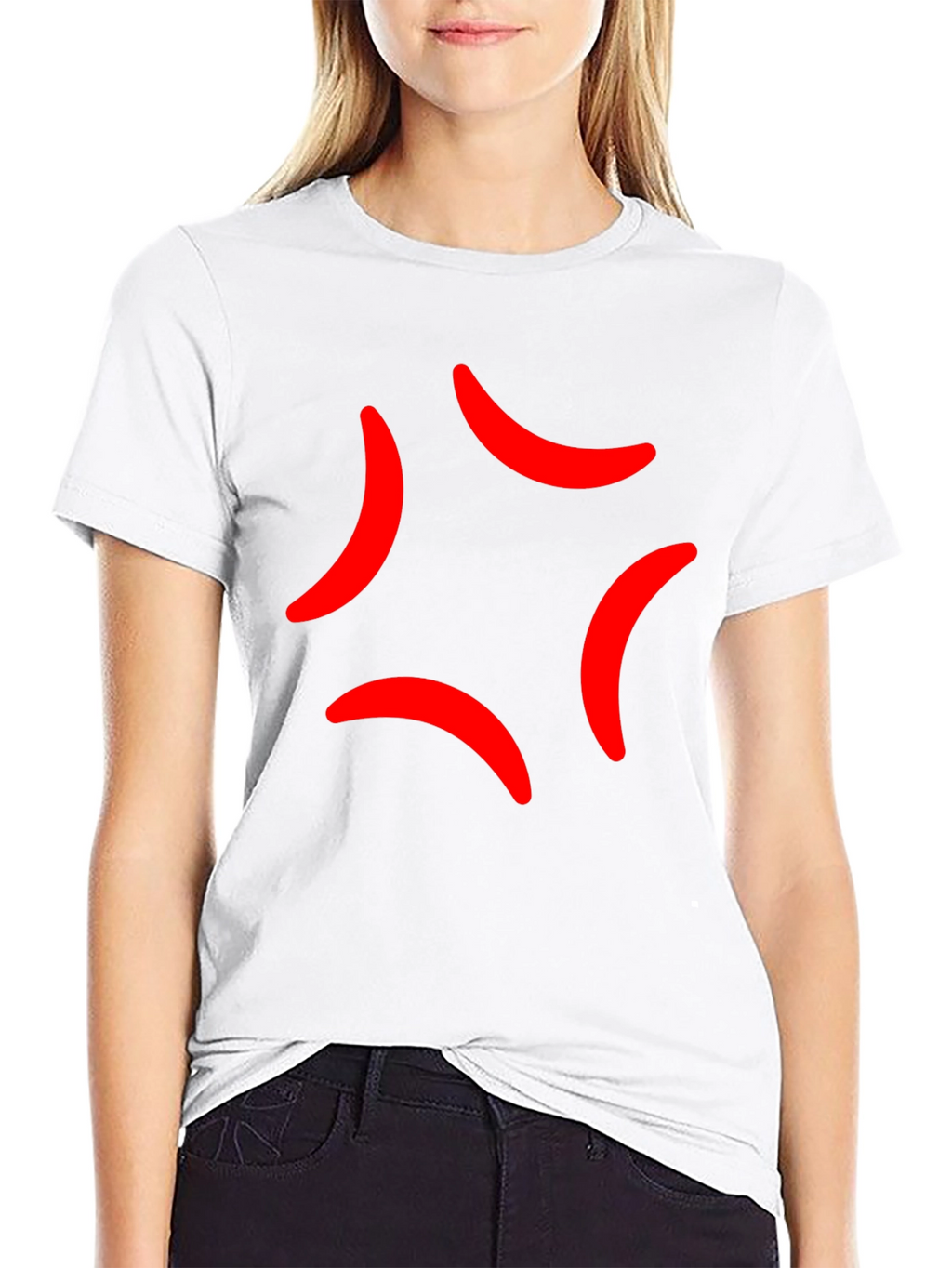 Anger Mark Emoji Black T-Shirt