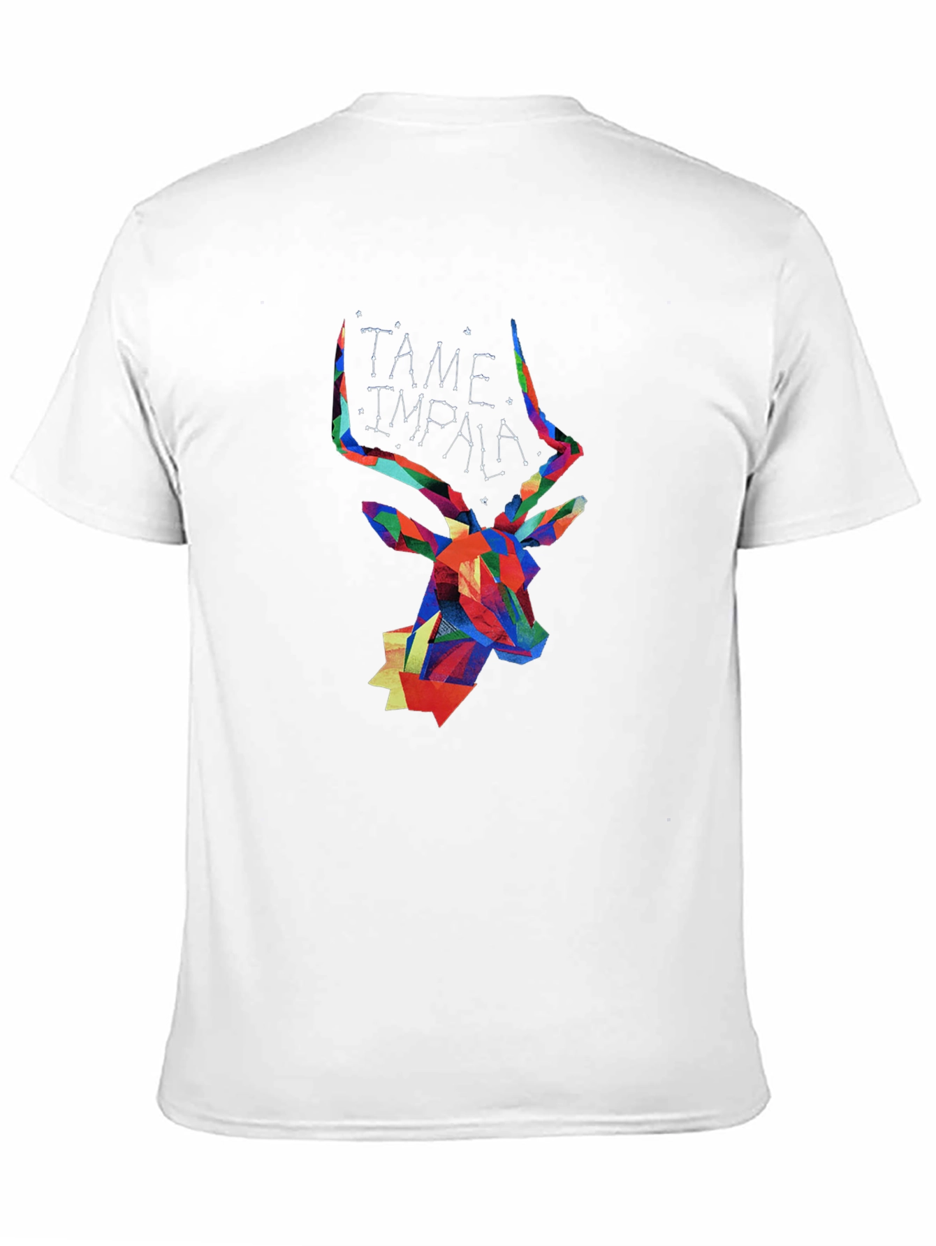 Tame Impala Geometric Deer Head Black T-Shirt