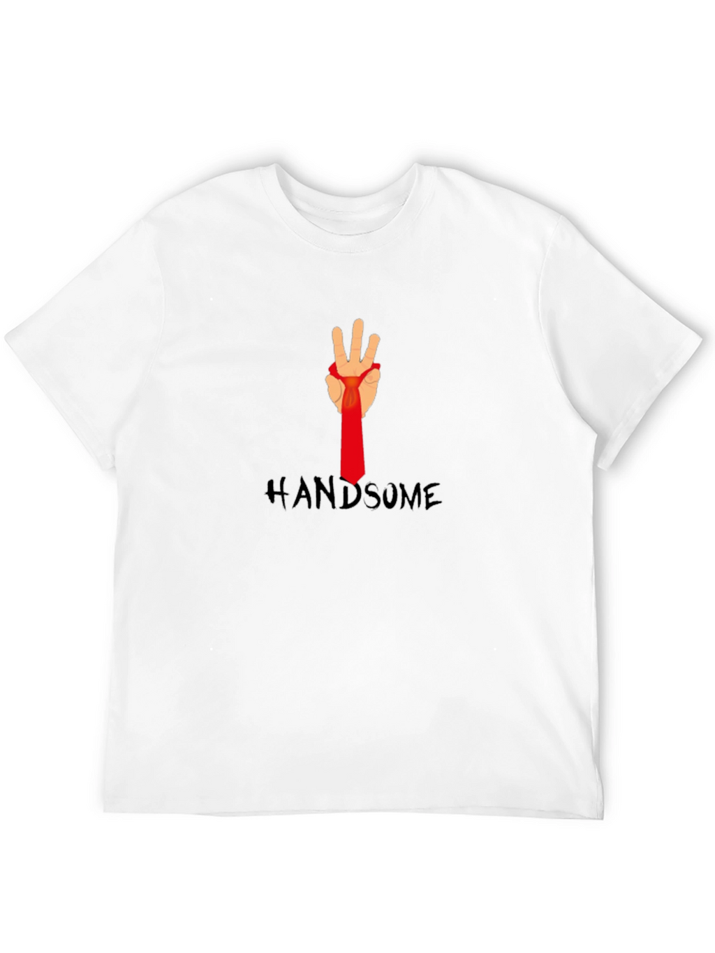 Handsome Hand Tie T-Shirt - Stylish Graphic Tee