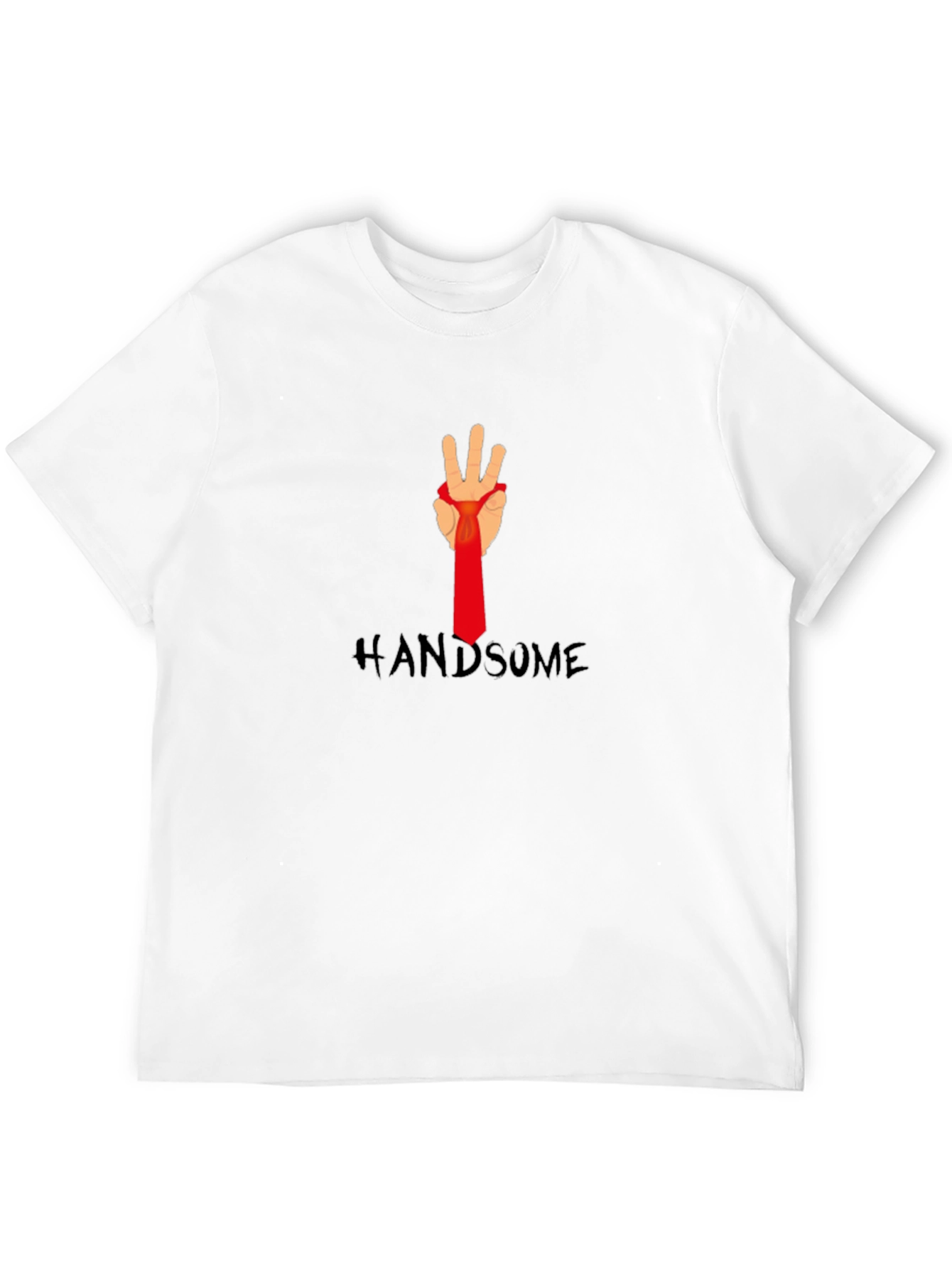Handsome Hand Tie T-Shirt - Stylish Graphic Tee