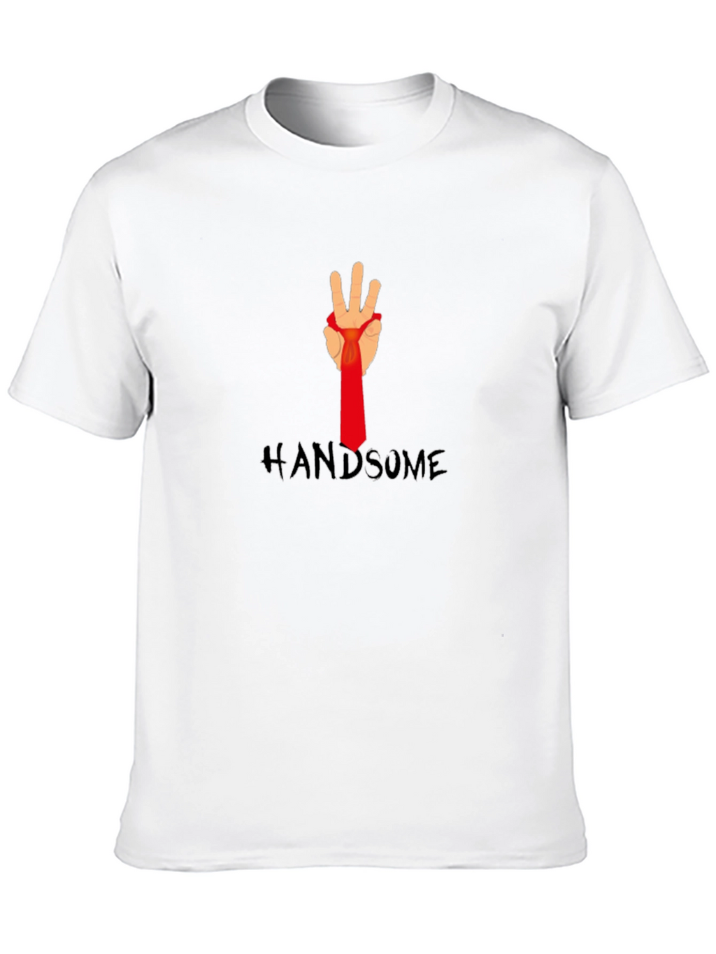 Handsome Hand Tie T-Shirt - Stylish Graphic Tee