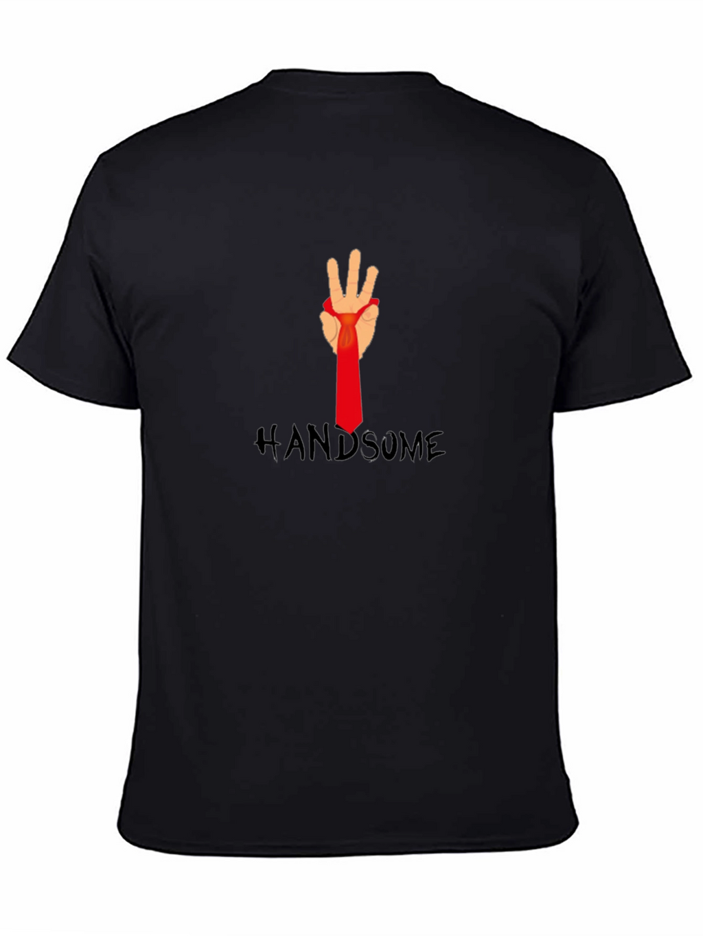 Handsome Hand Tie T-Shirt - Stylish Graphic Tee