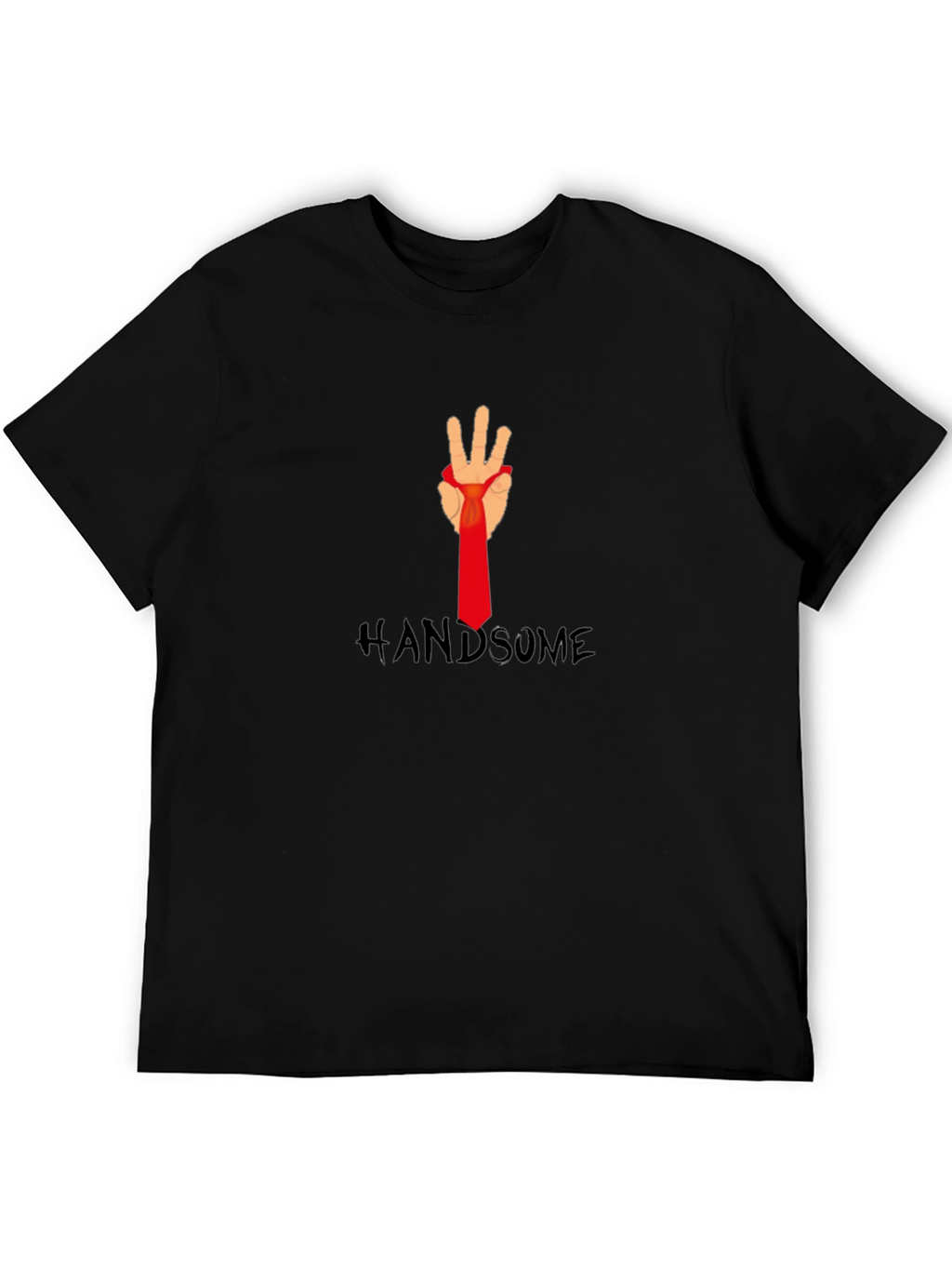 Handsome Hand Tie T-Shirt - Stylish Graphic Tee