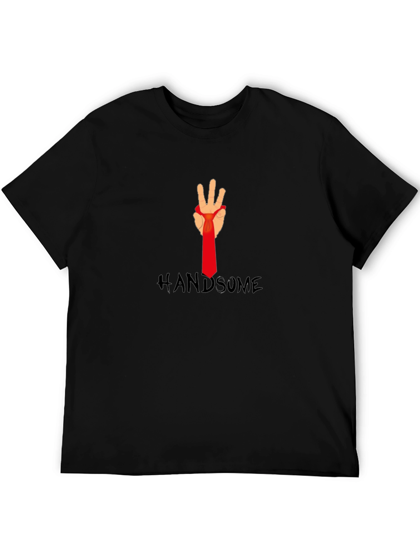 Handsome Hand Tie T-Shirt - Stylish Graphic Tee