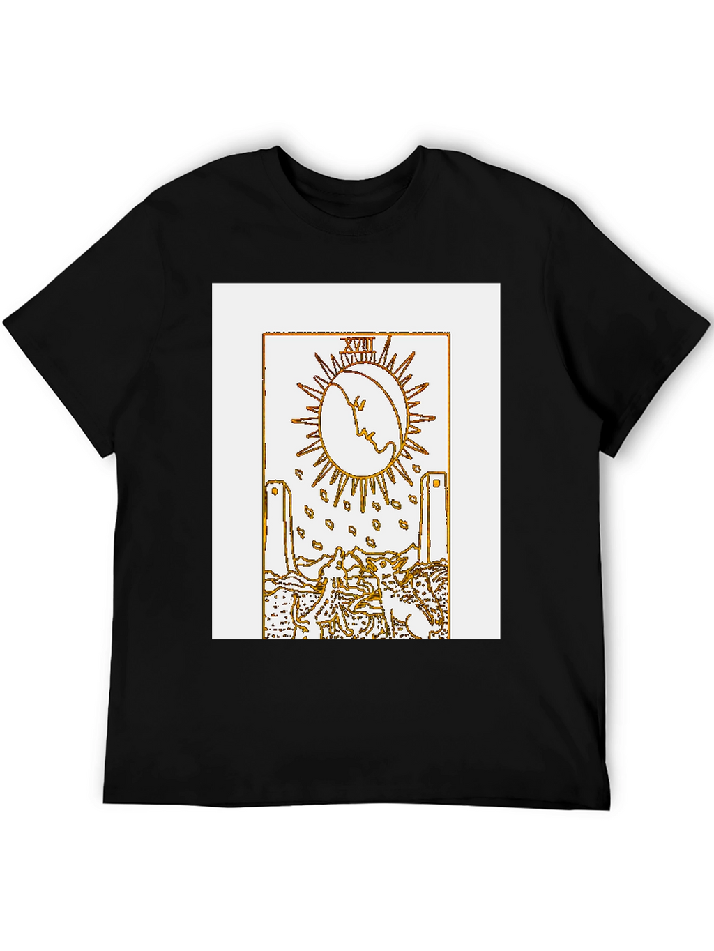 The Moon Tarot Card Graphic T-Shirt