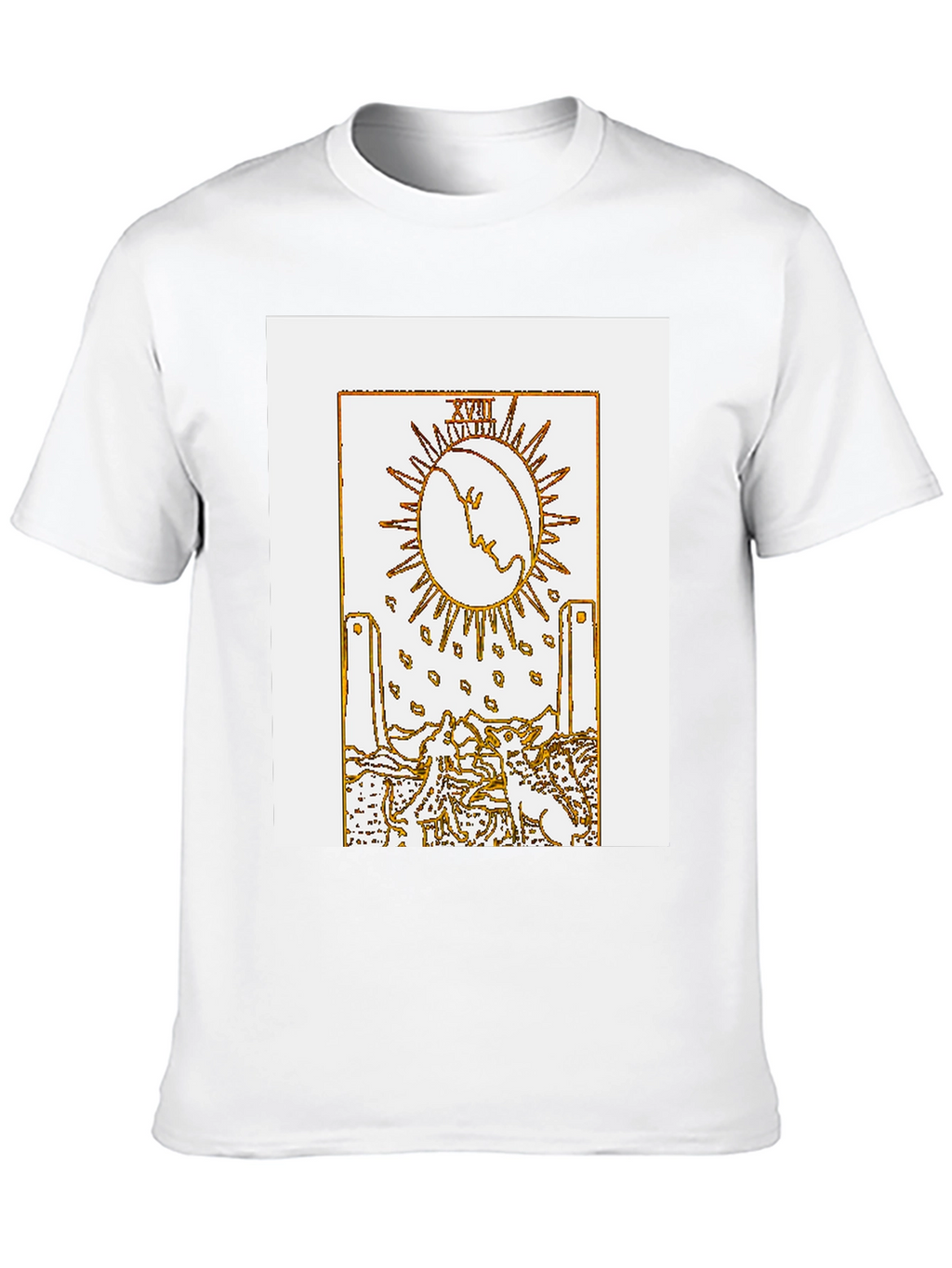 The Moon Tarot Card Graphic T-Shirt