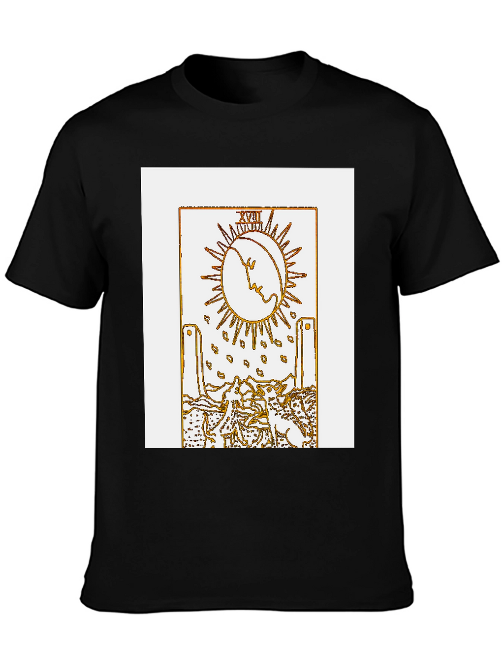 The Moon Tarot Card Graphic T-Shirt