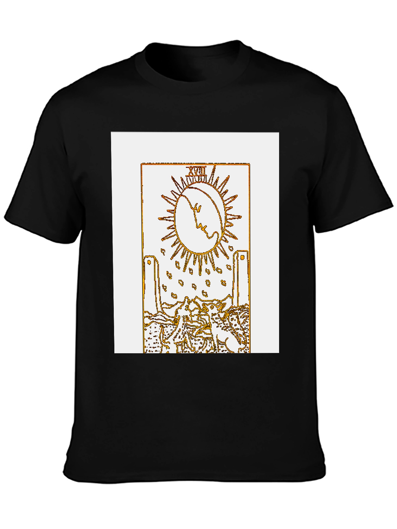 The Moon Tarot Card Graphic T-Shirt