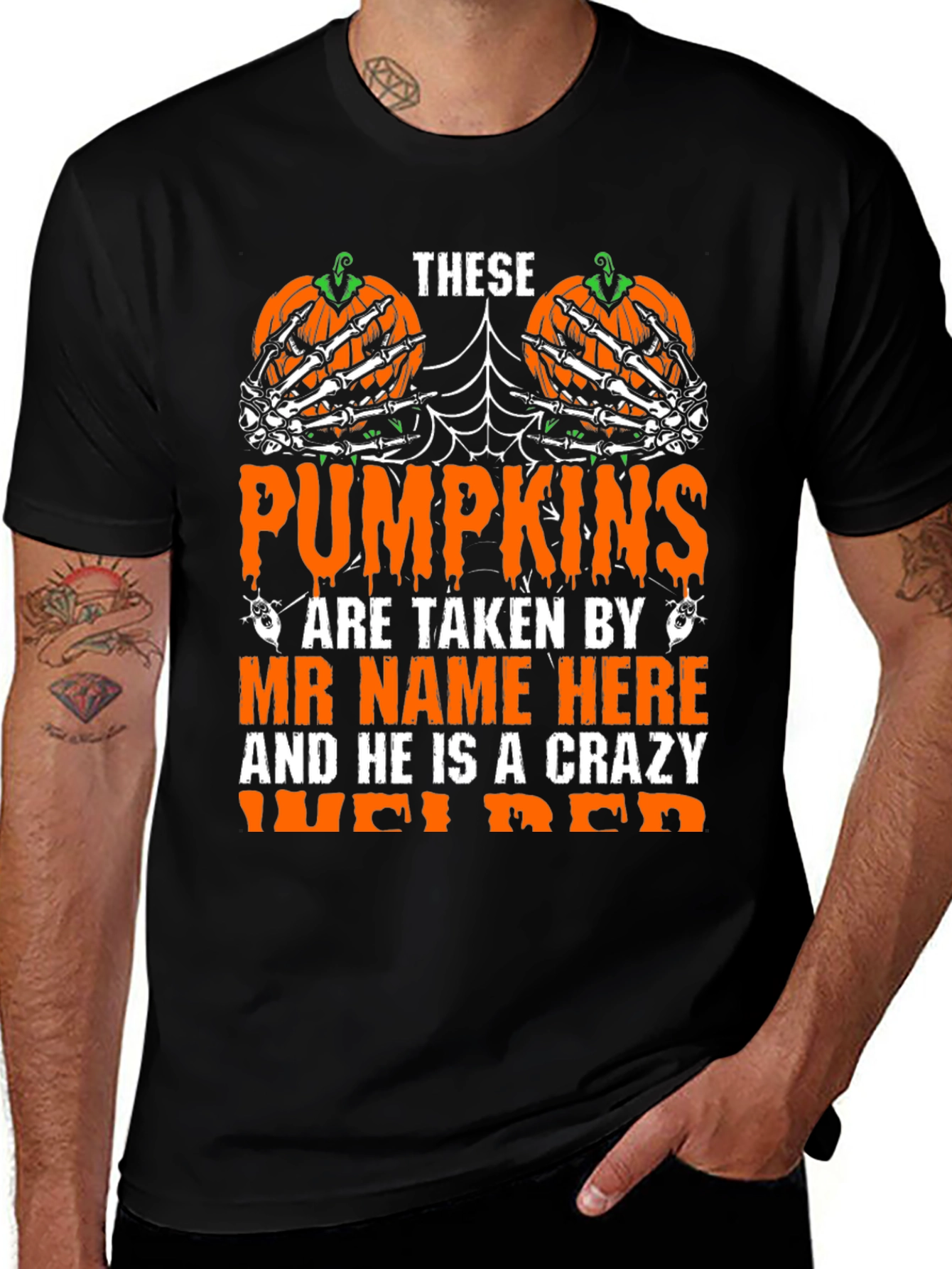 Crazy Welder Halloween Pumpkin T-Shirt