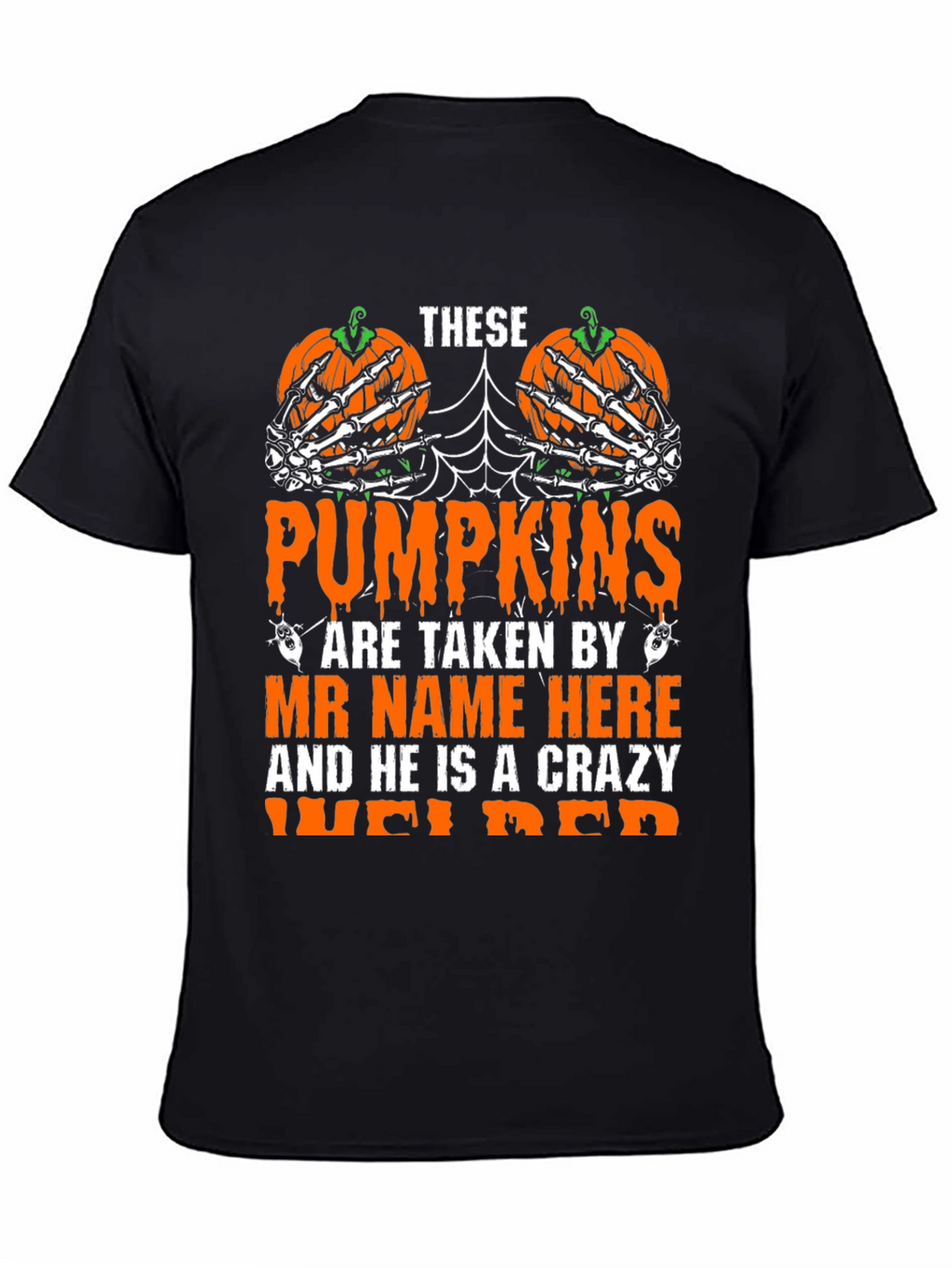Crazy Welder Halloween Pumpkin T-Shirt
